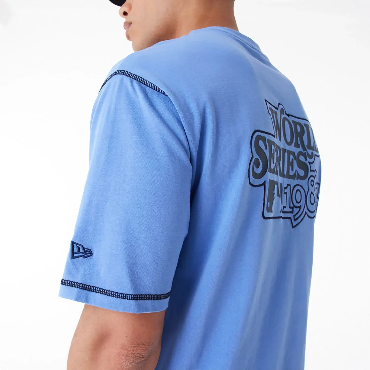 T-shirt New Era Oversize Detroit Tigers Azure Blue