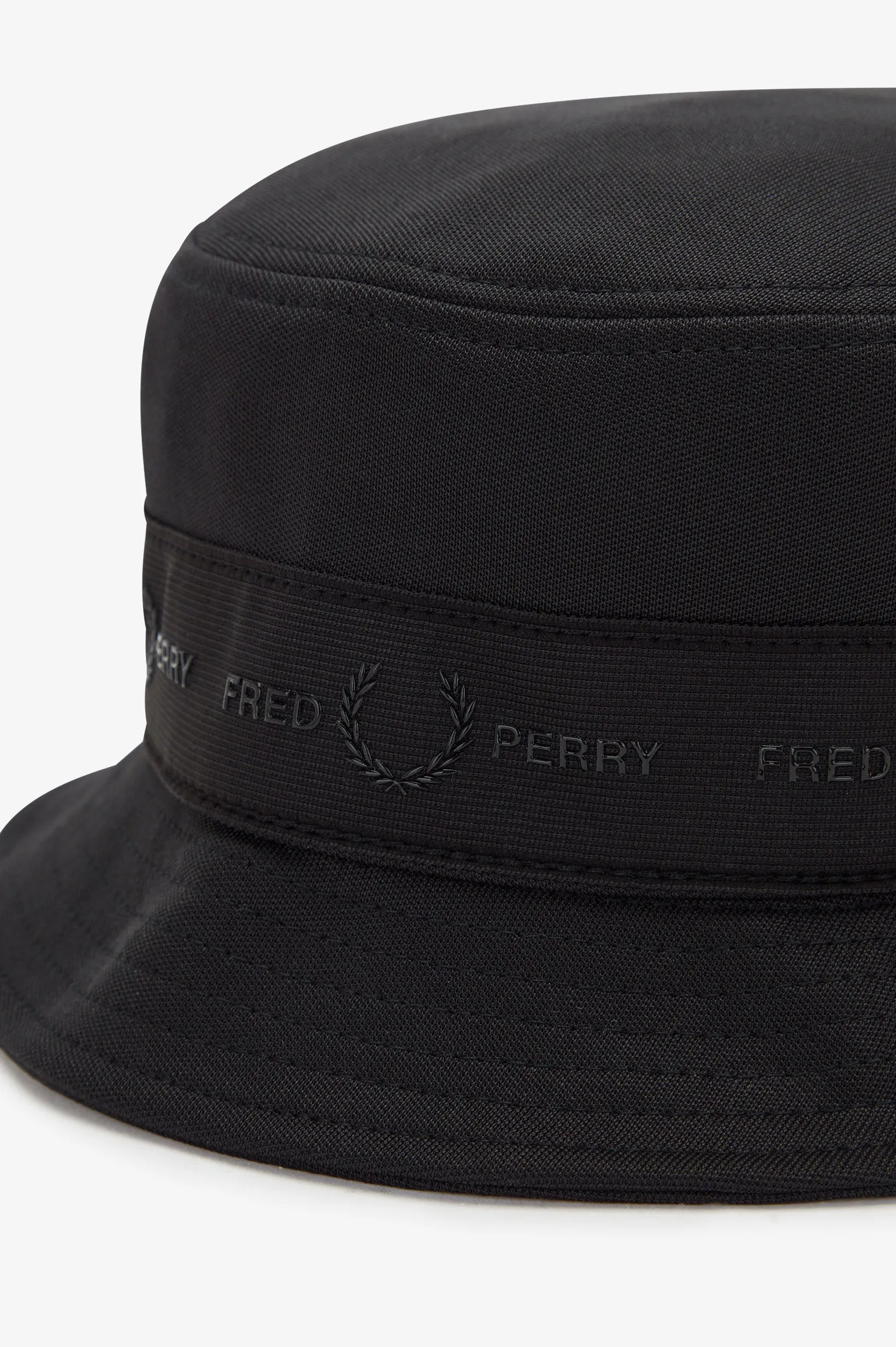 TONAL TAPE TRICOT BUCKET HAT