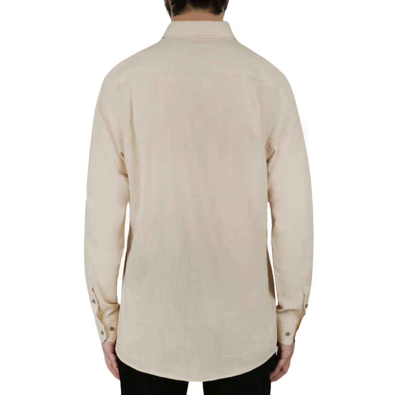 Top Rated Solid Beige Dress Shirt  Last Few Pieces!