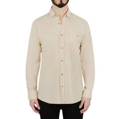 Top Rated Solid Beige Dress Shirt  Last Few Pieces!