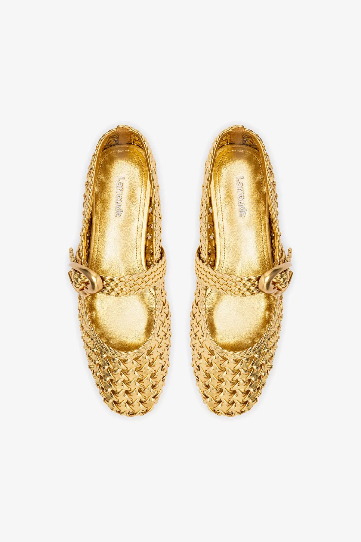 Verona New Macrame In Gold Metallic Leather