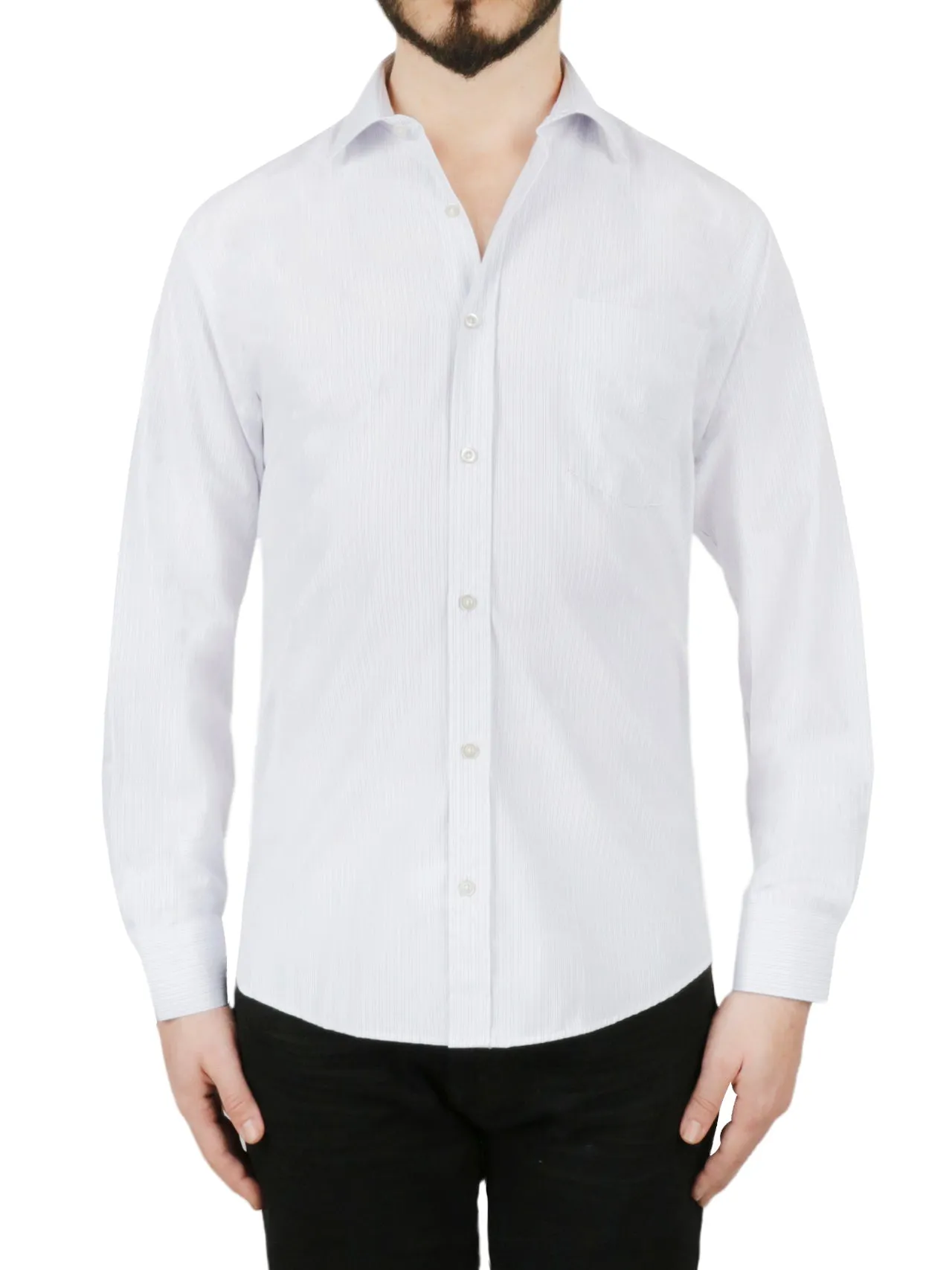 VIP Favorite White Stripe Dress Shirt  Last Chance!