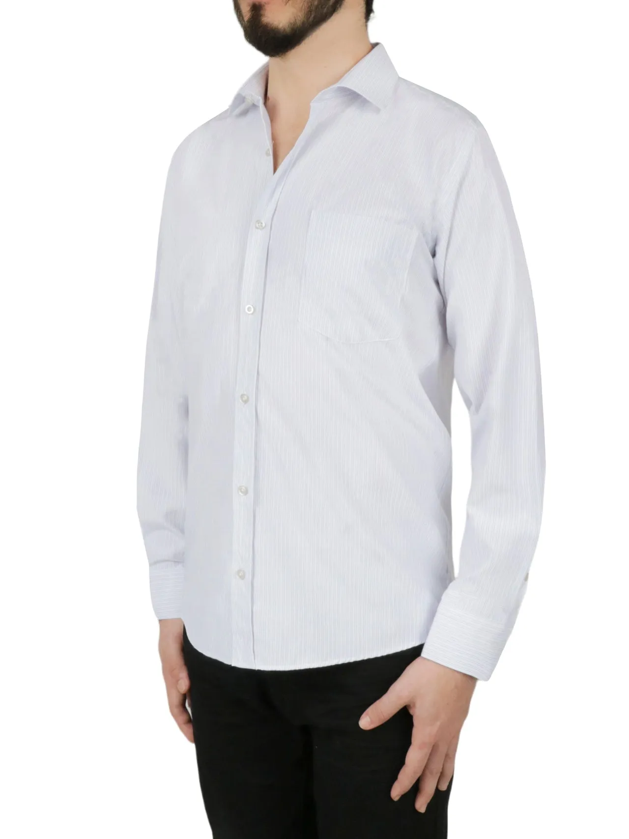 VIP Favorite White Stripe Dress Shirt  Last Chance!