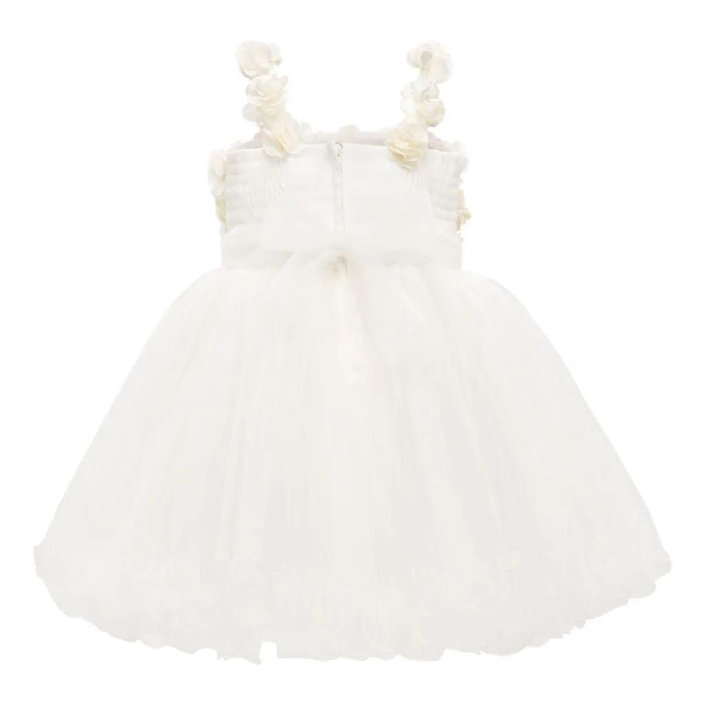White Rose Campanula Dress