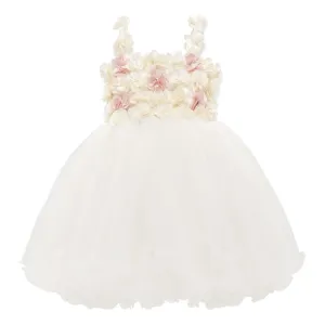 White Rose Campanula Dress