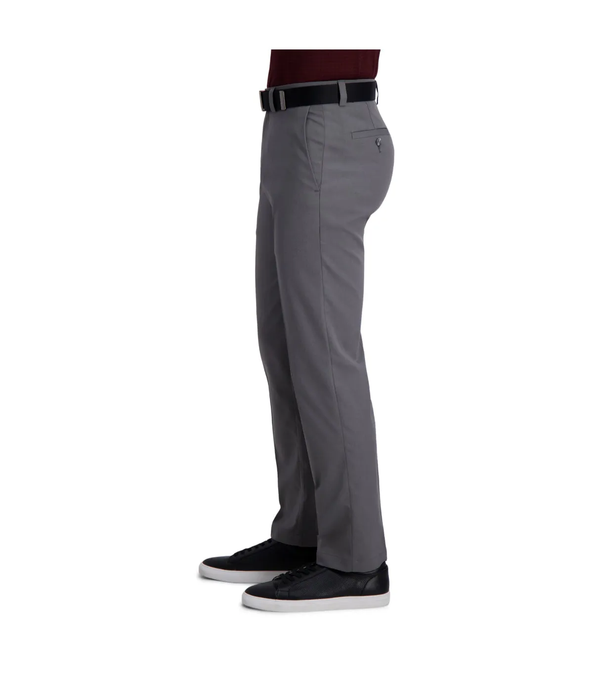 Worth Every Penny Haggar Men's Cool Right Performance Flex Pant-Straight Fit Heather Grey  Last Few Pieces!