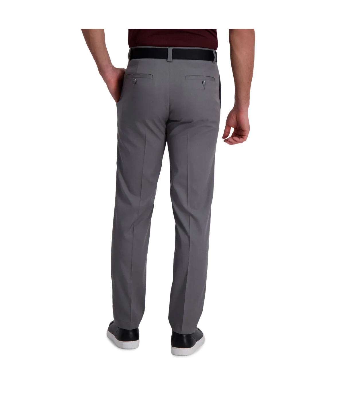 Worth Every Penny Haggar Men's Cool Right Performance Flex Pant-Straight Fit Heather Grey  Last Few Pieces!